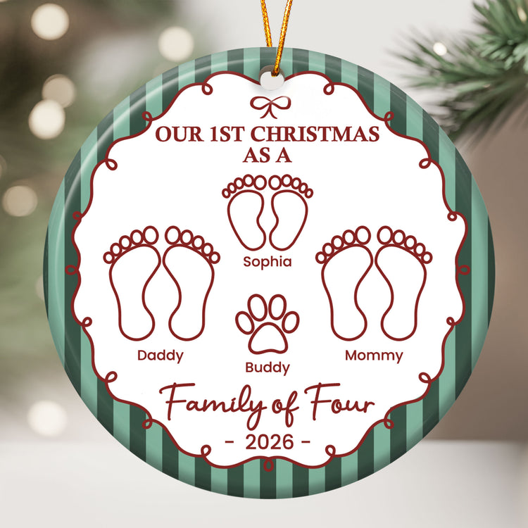 Our-First-Christmas-As-A-Family-Of-Three-Four-Five-Six-Striped-Pattern-Personalized-Ornament-2