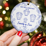 Our-First-Christmas-As-A-Family-Of-Three,-Four-Personalized-Ceramic-Ornament-3