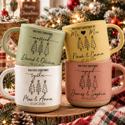 Our First Christmas As Mr & Mrs Christmas Gifts For Couple - Personalized Mug