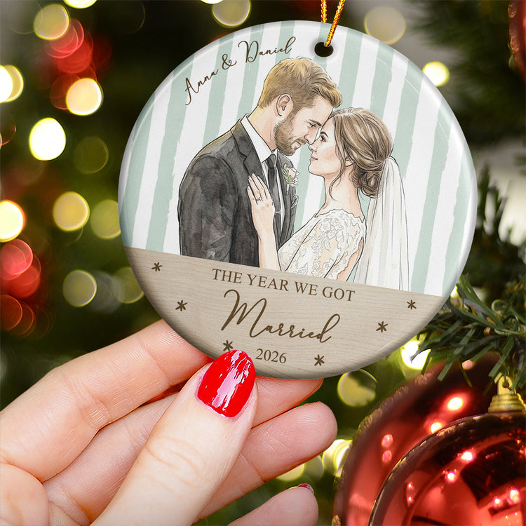 Our-First-Christmas-As-Mr-&-Mrs-Custom-Newlywed-Couple-Photo-Personalized-Ornament