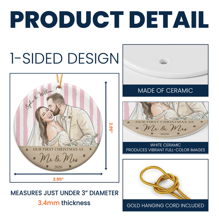 Our-First-Christmas-As-Mr-&-Mrs-Custom-Newlywed-Couple-Photo-Personalized-Ornament