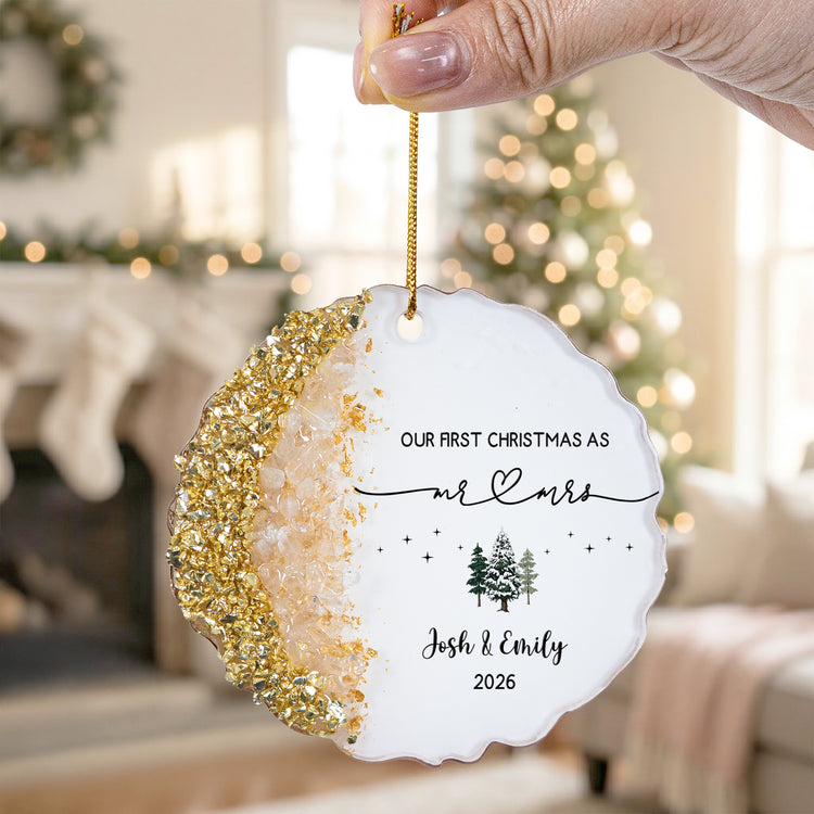 Our-First-Christmas-As-Mr.-&-Mrs.-Wedding-Gift-Christmas-Housewarming-Keepsake-Personalized-Resin-Ornament2