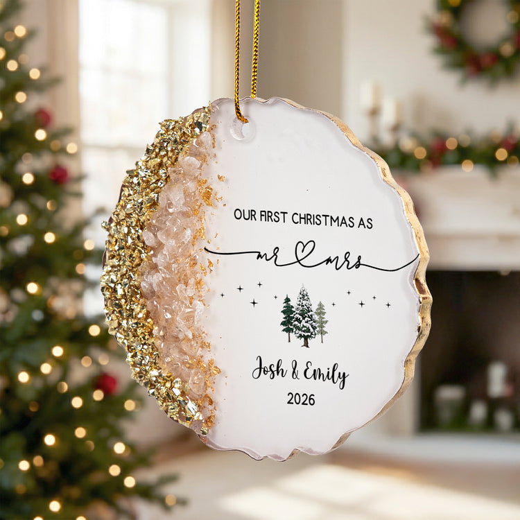Our-First-Christmas-As-Mr.-&-Mrs.-Wedding-Gift-Christmas-Housewarming-Keepsake-Personalized-Resin-Ornament3