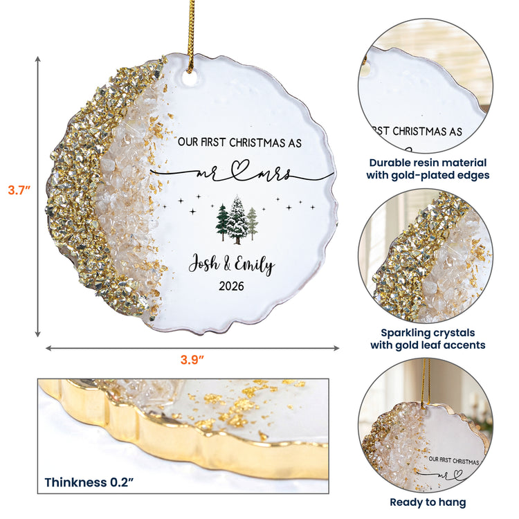 Our-First-Christmas-As-Mr.-&-Mrs.-Wedding-Gift-Christmas-Housewarming-Keepsake-Personalized-Resin-Ornament6