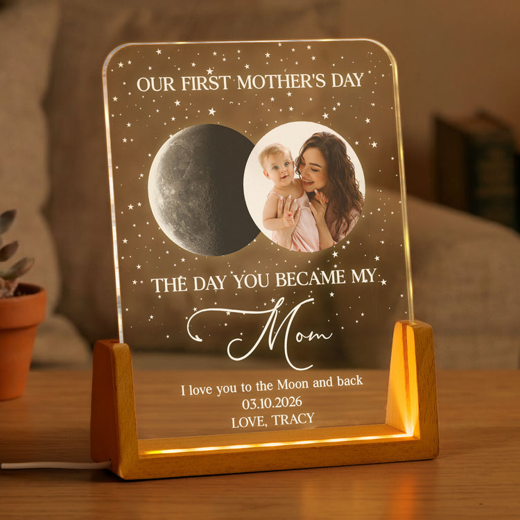 Our-First-Mother's-Day-The-Day-You-Became-My-Mom,-Custom-Moon-Phase-Personalized-Night-Light-1