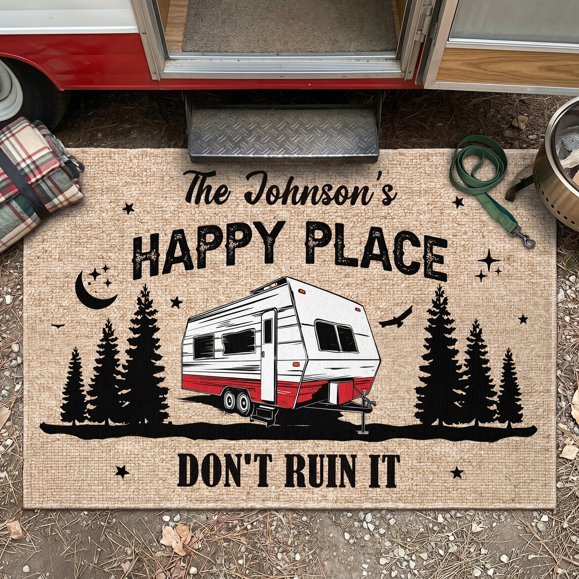 Our-Happy-Place,-Don'T-Ruin-It-Personalized-Doormat-1