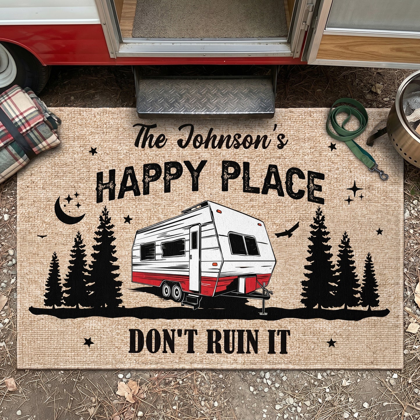 Our-Happy-Place,-Don'T-Ruin-It-Personalized-Doormat-1