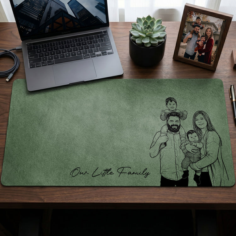Our-Little-Family-Sketch-Line-Art-Personalized-Desk-Mat-2