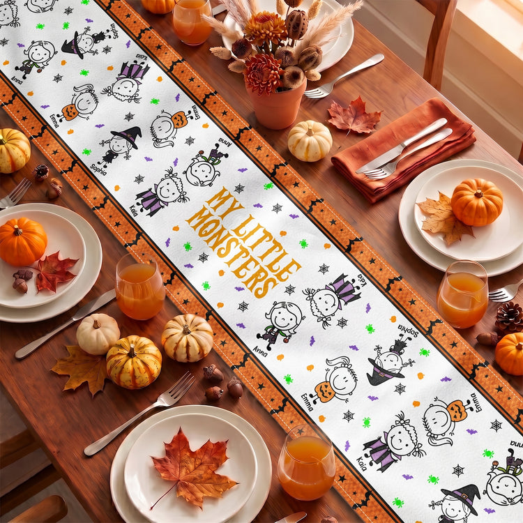 Our-Little-Monsters-Halloween-Doodle-Personalized-Table-Runner1