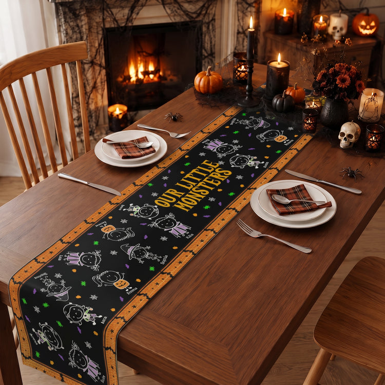 Our-Little-Monsters-Halloween-Doodle-Personalized-Table-Runner2