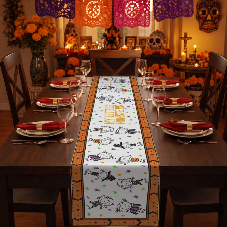Our-Little-Monsters-Halloween-Doodle-Personalized-Table-Runner3