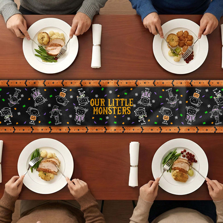 Our-Little-Monsters-Halloween-Doodle-Personalized-Table-Runner4