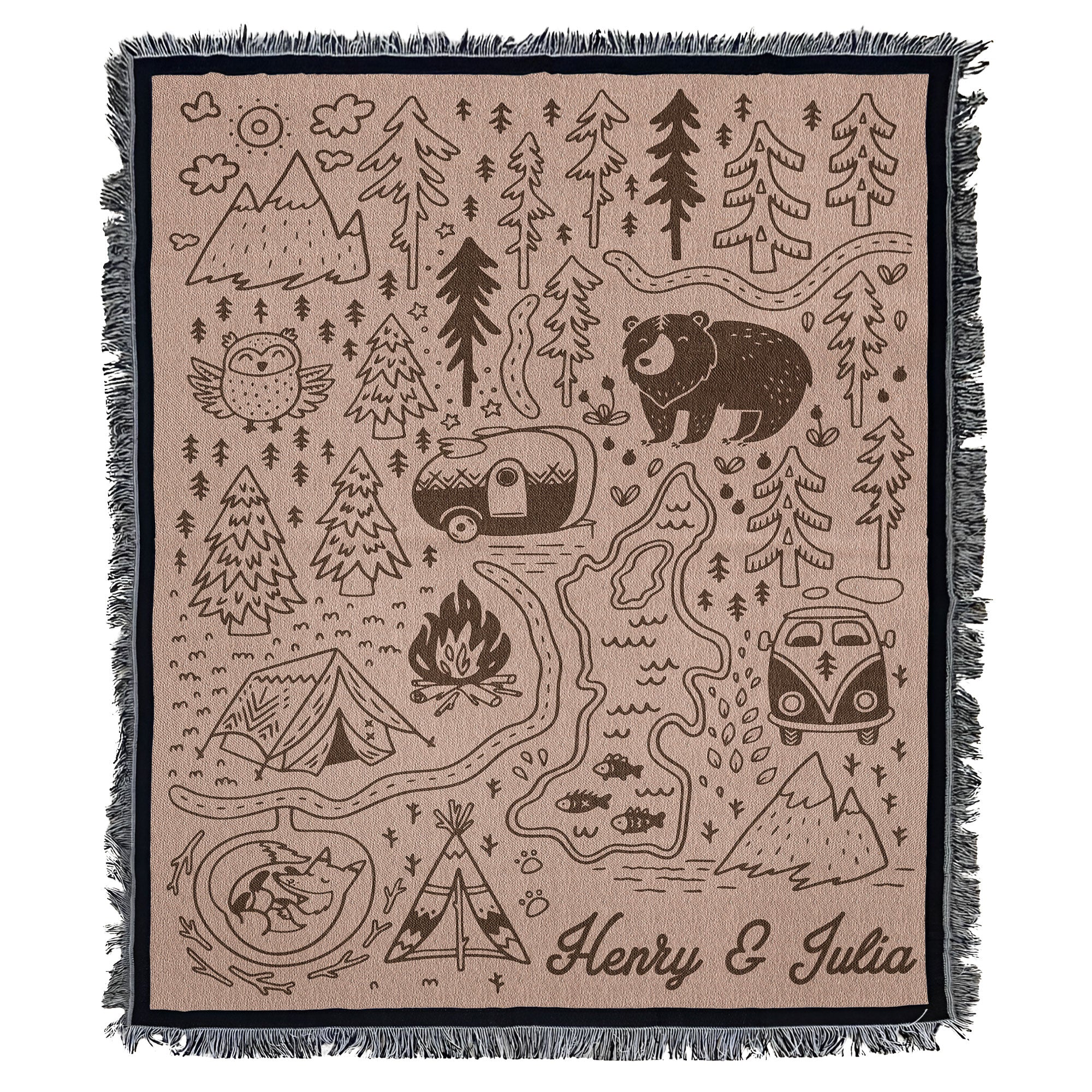 Outdoorsy-Couple-Gift-For-Nature-Lover,-Campers-Personalized-Blanket-3