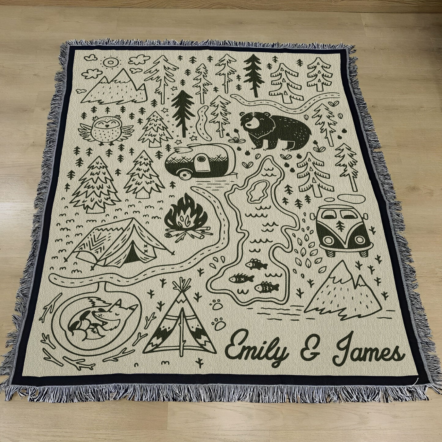 Outdoorsy-Couple-Gift-For-Nature-Lover,-Campers-Personalized-Blanket-7