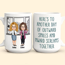 Outward Smiles And Inward Screams - Personalized Mug