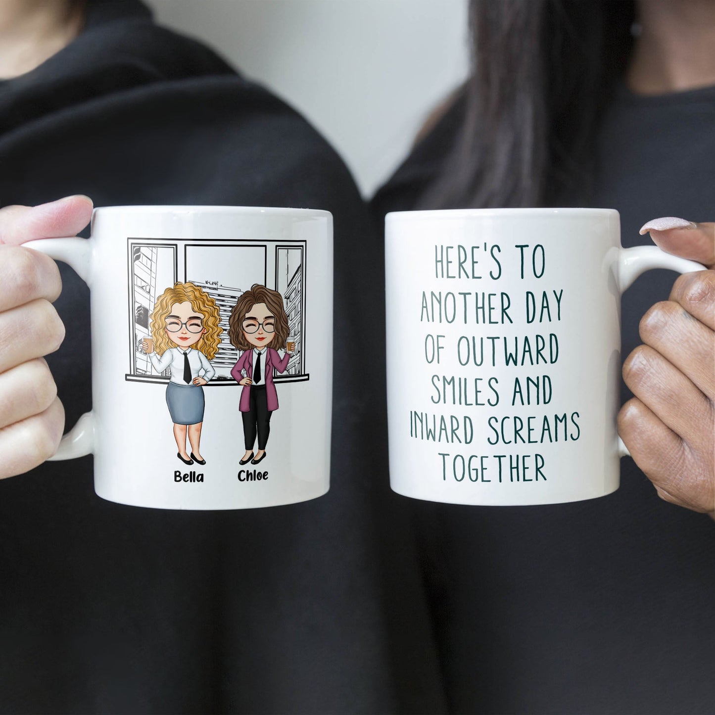 Outward Smiles And Inward Screams - Personalized Mug