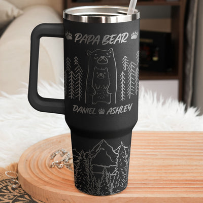 Papa Bear - Personalized 40oz Tumbler