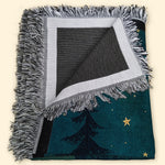 Papa Bear We Love You Bearly Much - Personalized Woven Blanket