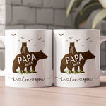 Papa Bear We Love You - Personalized Mug