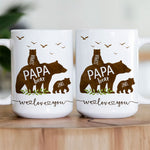 Papa Bear We Love You - Personalized Mug