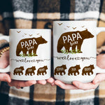 Papa Bear We Love You - Personalized Mug