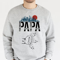 Papa The Man The Myth The Legend The Hero - Personalized Shirt
