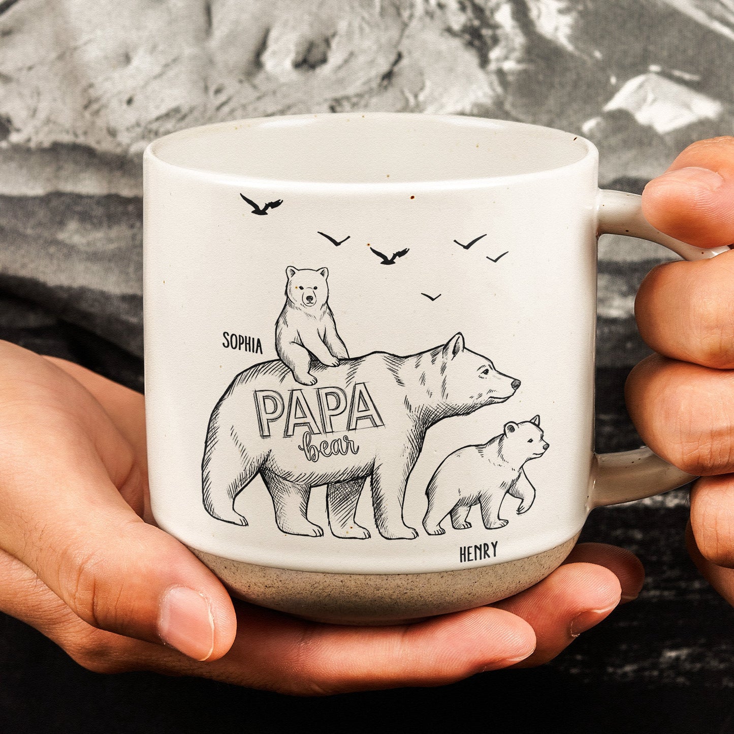 Papa_Bear_Sketch_Art_Custom_Fathers_Day_Gift_For_Dad_Husband_Grandpa_Personalized_Mug_3