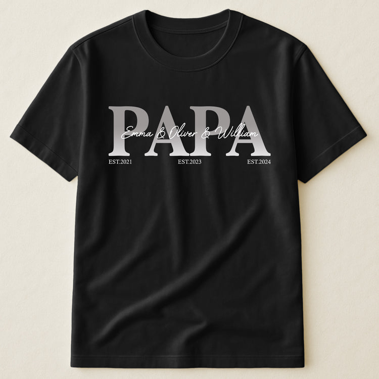 Papa,-Daddy,-Dad-Father'S-Day-Gift-With-Kids'-Names-Personalized-Shirt-1