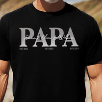 Papa,-Daddy,-Dad-Father'S-Day-Gift-With-Kids'-Names-Personalized-Shirt-2