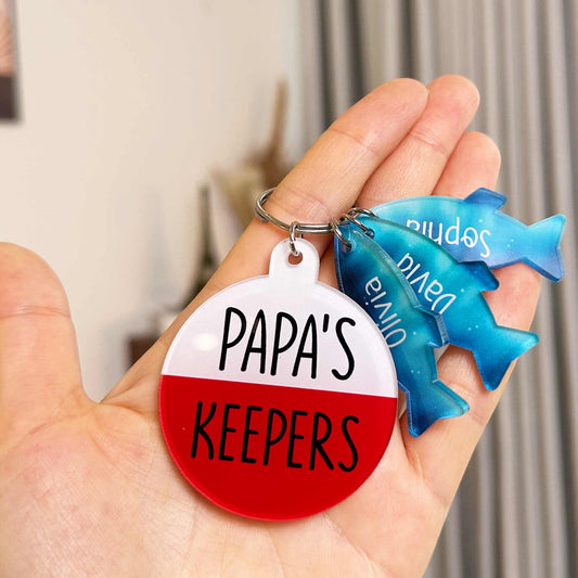 Papa's Keepers - Personalized Acrylic Keychain