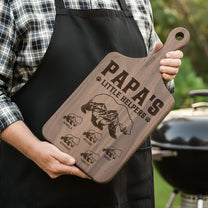 Papa's Little Helpers - Personalized Paddle Cutting Board