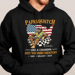 Papasquatch Just Way More Squatchy 4th Of July Funny Gift For Dad - Personalized Shirt