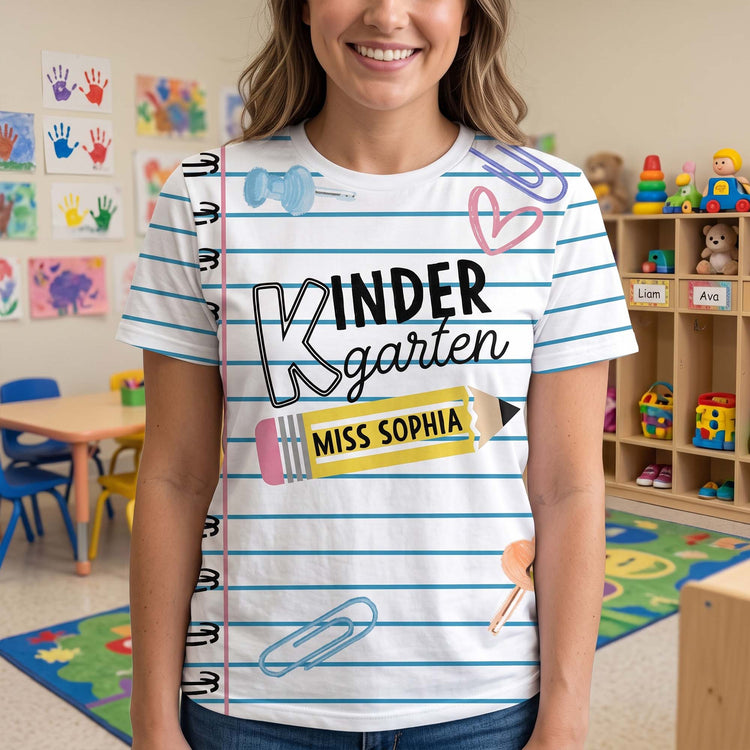 Paper-Design-Teacher-Personalized-Shirt