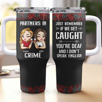 Partners In Crime New Style - Personalized 40oz Tumbler With Straw