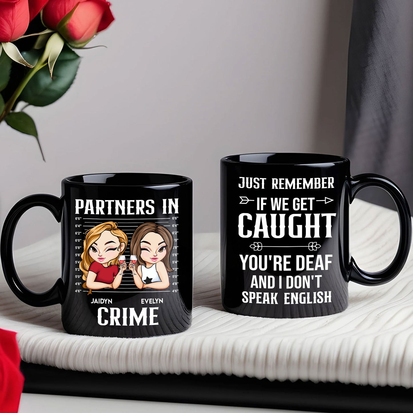 Partners In Crime New Style - Personalized Mug