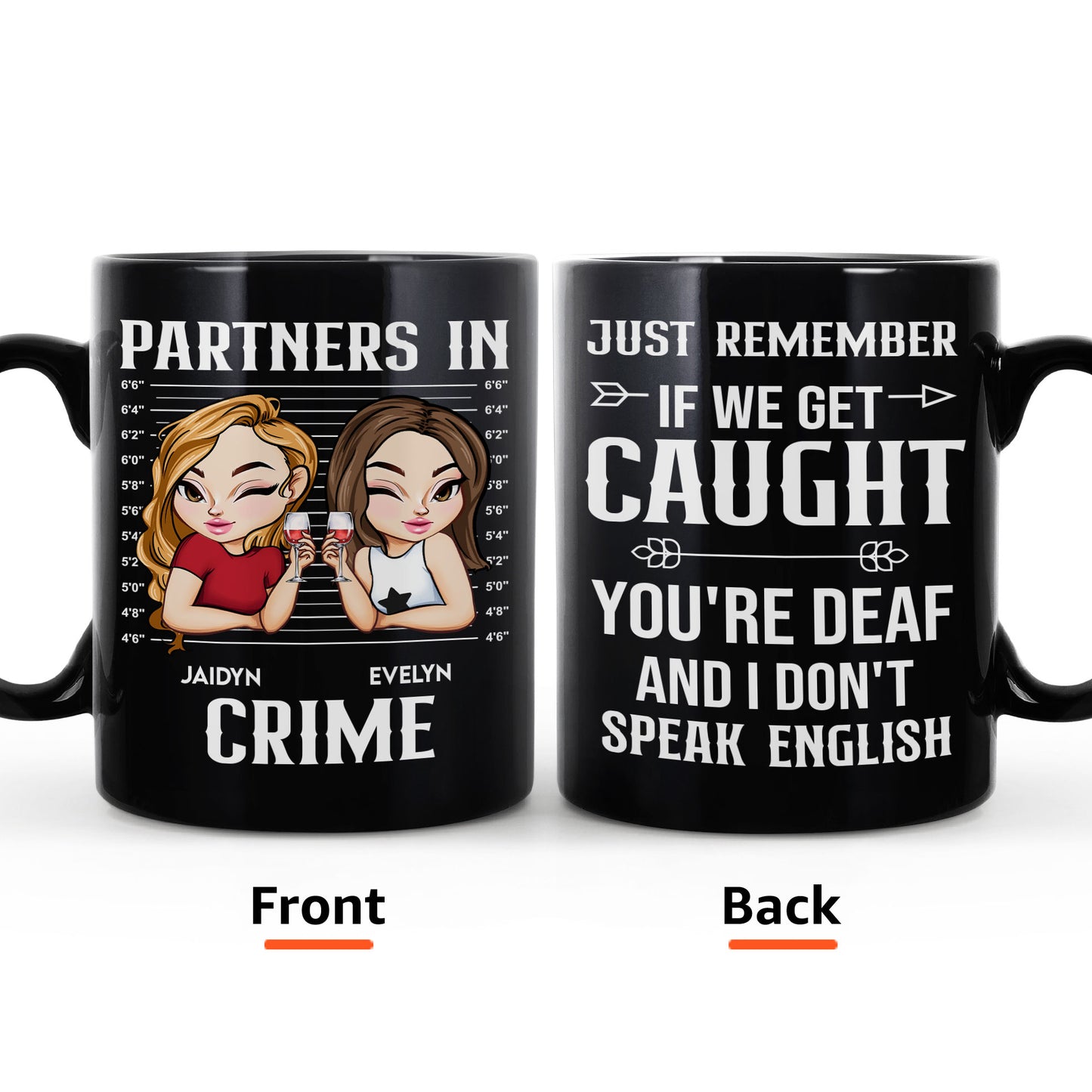 Partners In Crime New Style - Personalized Mug