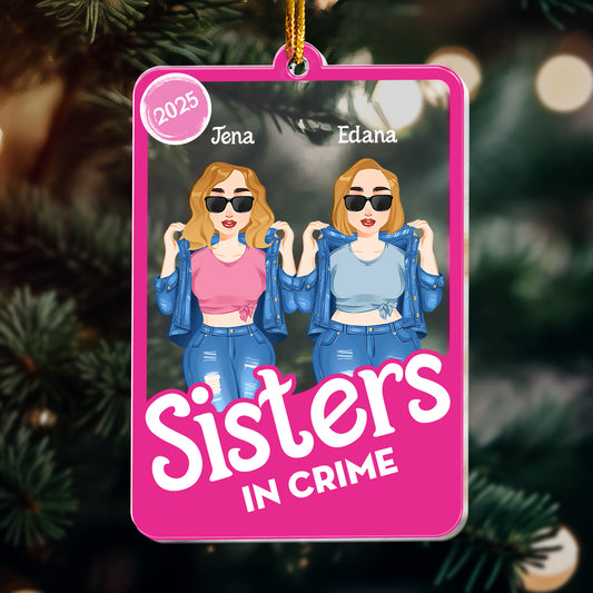 Partners In Crime - Personalized Acrylic Ornament