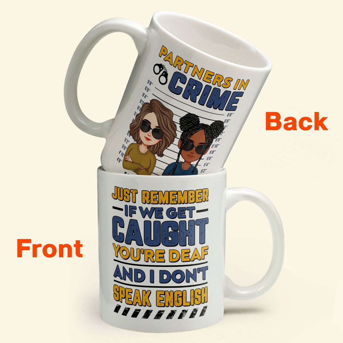 Partners In Crime - Personalized Mug