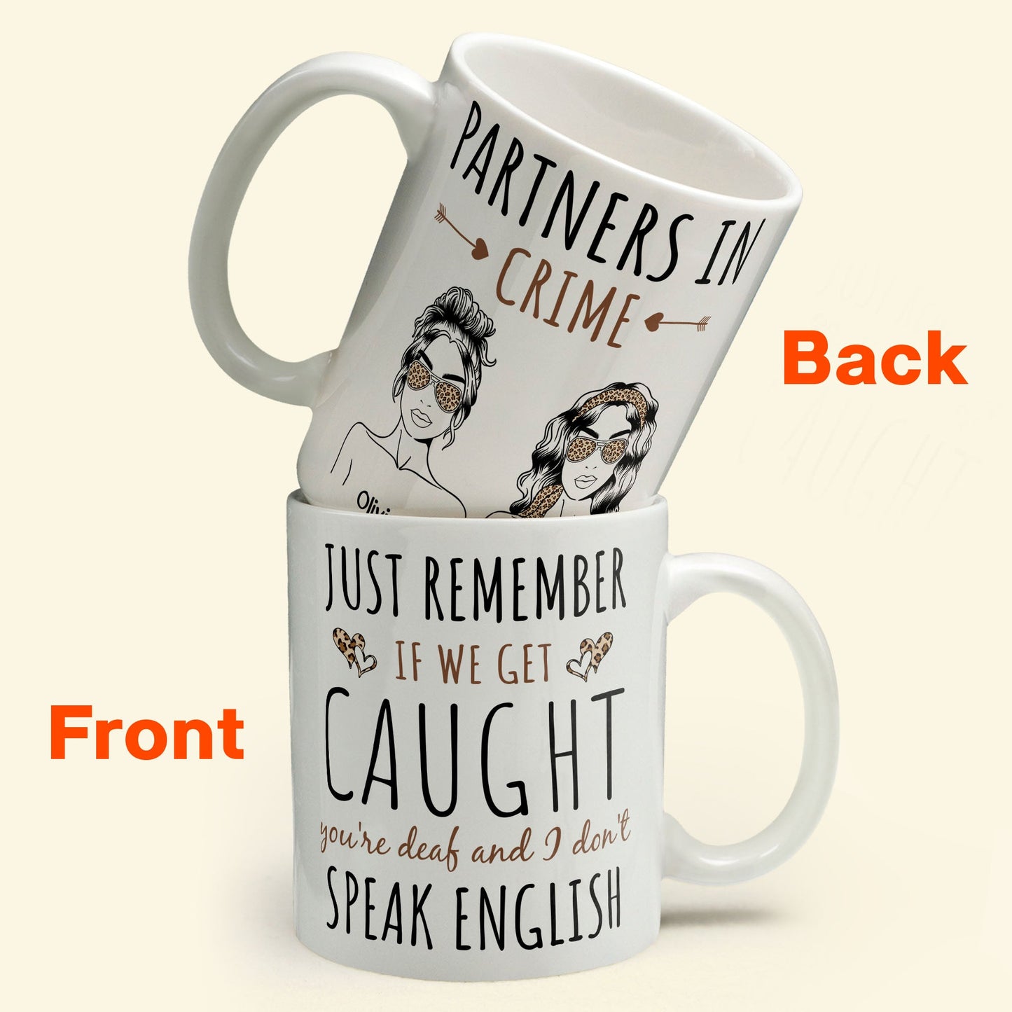 Partners In Crime - Personalized Mug