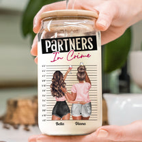 Partners In Crime The Girls Are Drinking Again - Personalized Clear Glass Cup