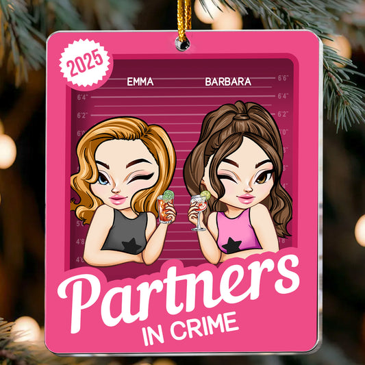 Partners In Crime Toy Box - Christmas Gift For Friend - Personalized Acrylic Ornament
