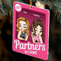 Partners In Crime Toy Box - Christmas Gift For Friend - Personalized Acrylic Ornament