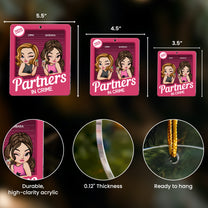 Partners In Crime Toy Box - Christmas Gift For Friend - Personalized Acrylic Ornament