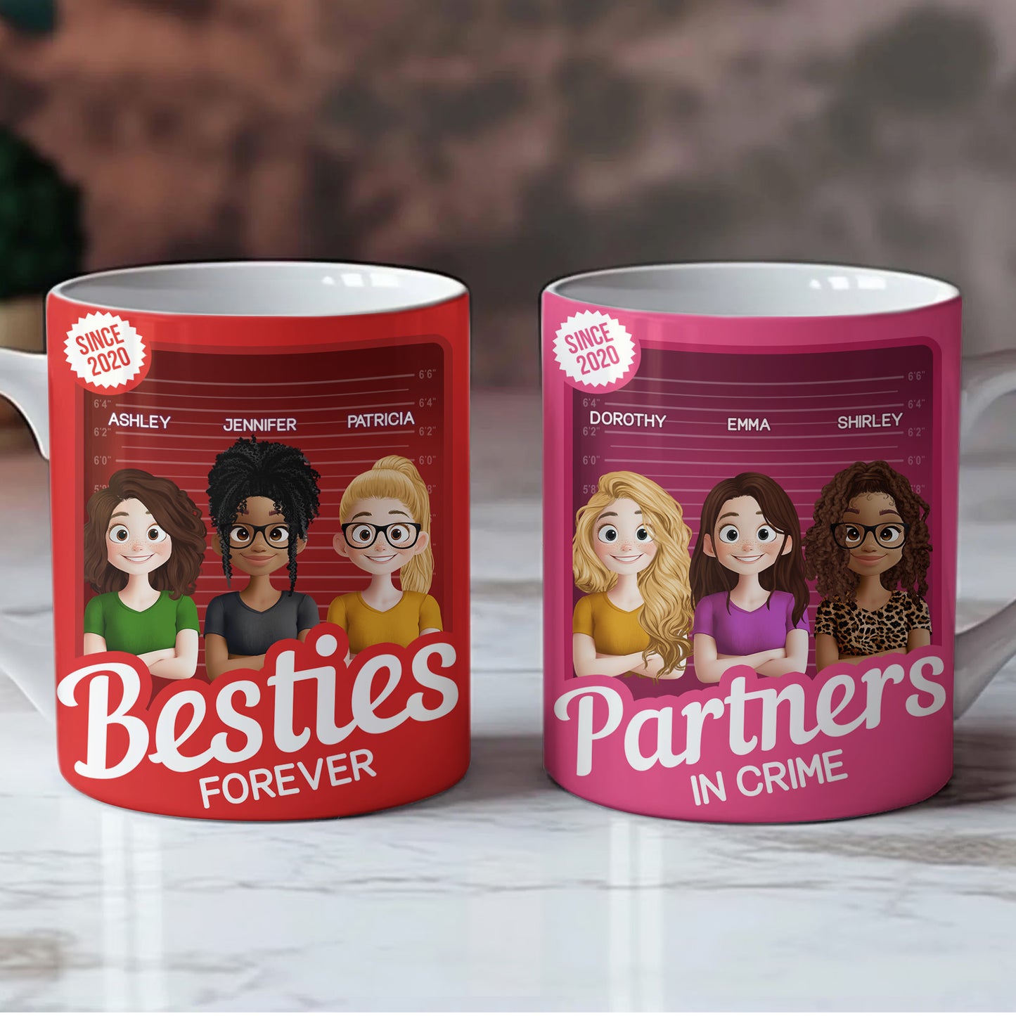 Partners In Crime Toy Box - Gift For Besties, Friend, BFF - Personalized Mug