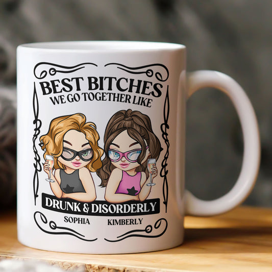 Partners In Crime We Go Together Link Drunk & Disorderly - Personalized Mug