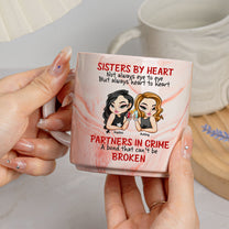 Partners In Crime, A Bond That Can’t Be Broken - Personalized Marble Mug