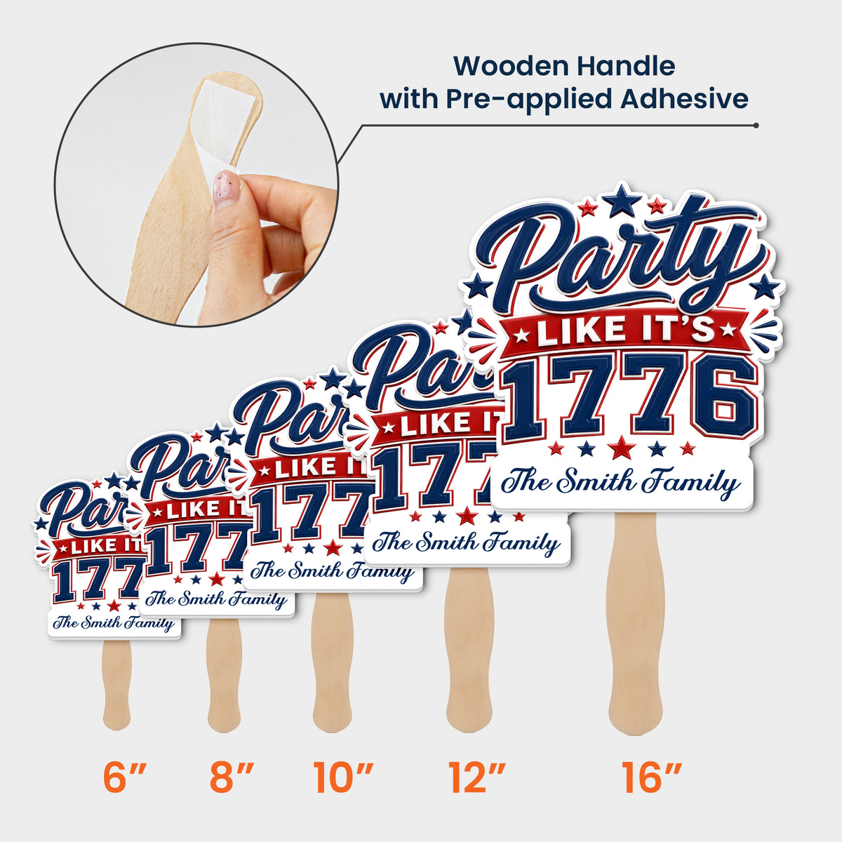 Party Like It's 1776 - Personalized Fan
