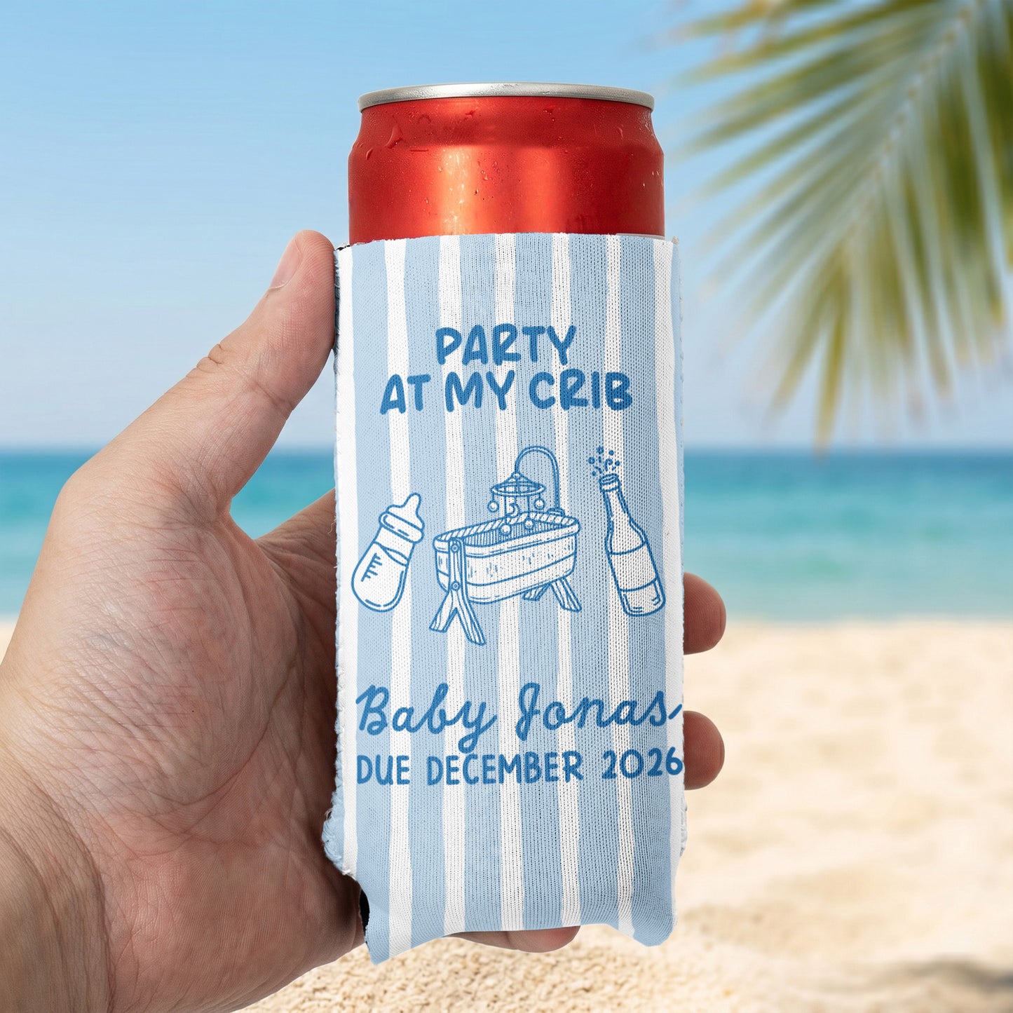 Party-At-My-Crib-Personalized-Can-Cooler-7