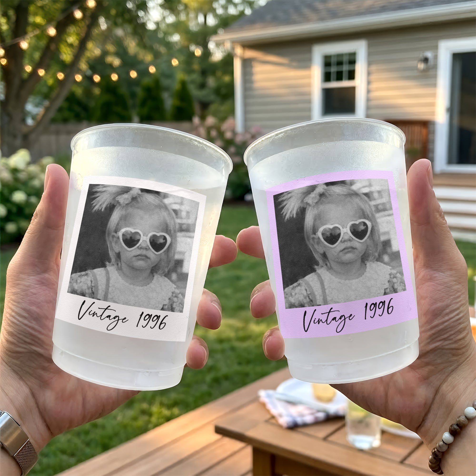Party-Cups Custom Vintage Photo For Birthday Party Favors - Personalized Cups 3