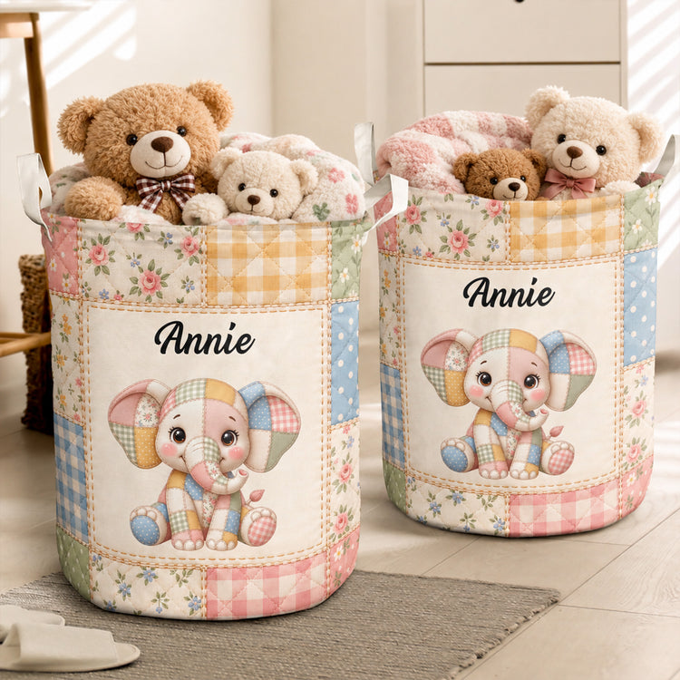 Patch-Work-Style-Animals-Gift-For-Kids-Personalized-Basket-2